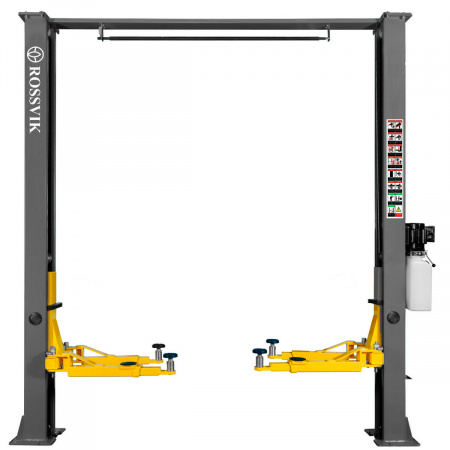 Автоподъемник двухстоечный ROSSVIK V2-4L г/п 4.0т, 380В, с верхней синхронизацией. Цвет серый.