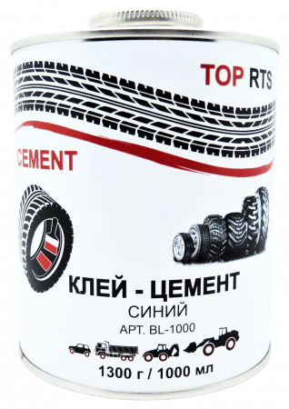 Клей-цемент «TOP RTS CEMENT», синий, 1000мл, BL-1000