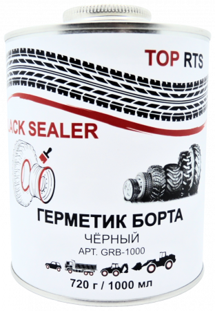 Герметик борта «TOP RTS BLACK SEALER», чёрный, 1000мл, GRB-1000