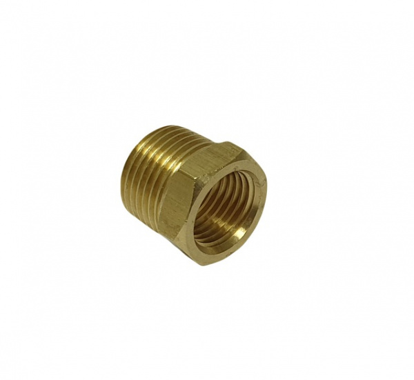 Переходник внутренняя/наружняя, резьба 1/4" на 3/8"