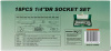 S04H2118S Набор головок торцевых 1/4"DR, 4-13 мм, 18 предметов